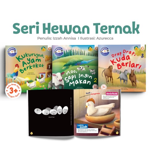 Buku 1 Set Seri Hewan Ternak - Gema Insani 100% Original